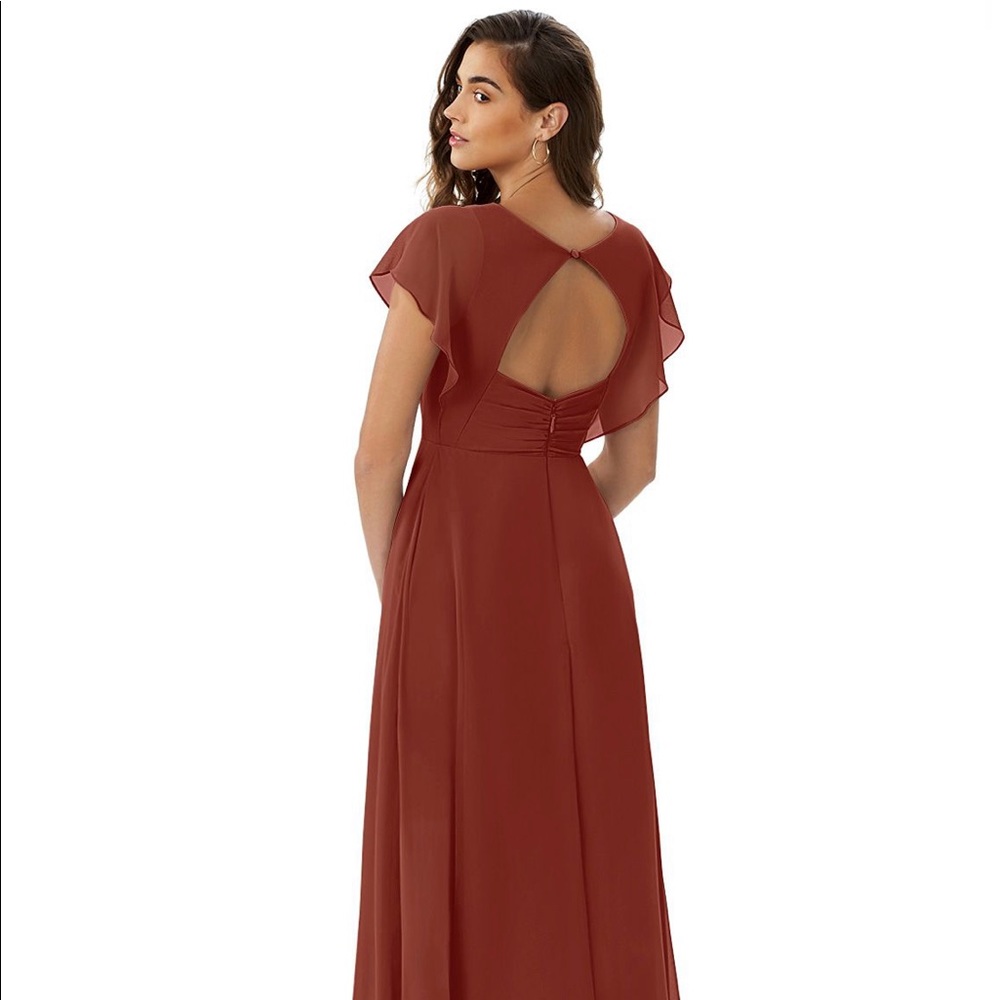 Azazie Rylee
Dress Color: Terracotta - Picture 2 of 4
